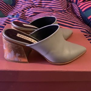 eugenia kim gold foild effect heeled mules 6